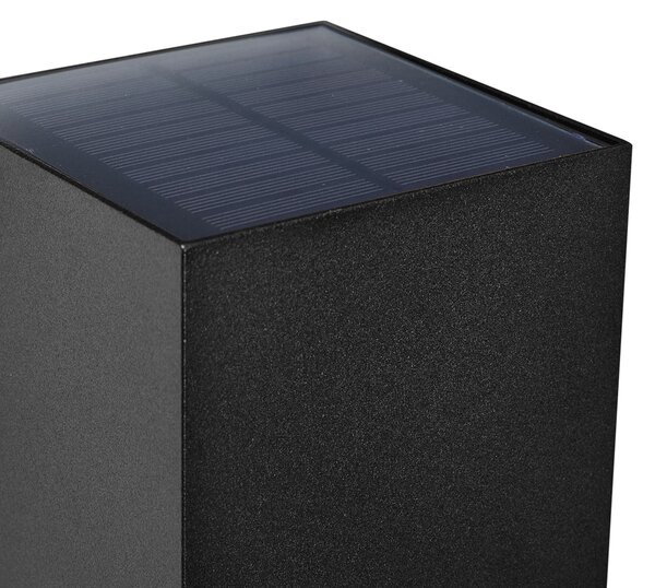 Venkovní nástěnné svítidlo černé vč. LED IP65 solární - Charlene