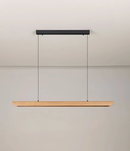 Nova Luce Závěsné svítidlo Brianne Oak LED, 29W, 230V, 3000K, 120cm