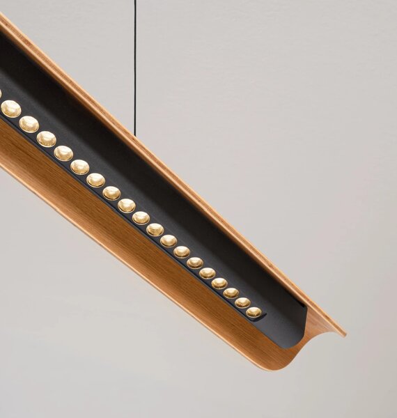 Nova Luce Závěsné svítidlo Brianne Oak LED, 29W, 230V, 3000K, 120cm