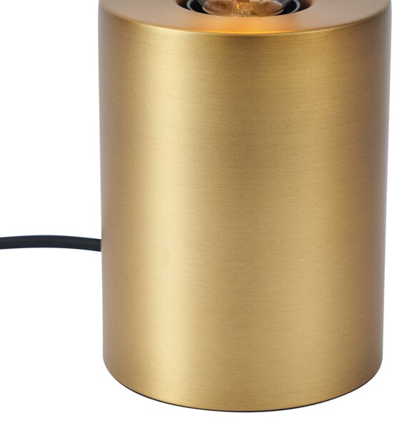 Moderní stolní lampa mosazná 13 cm - Cylinder