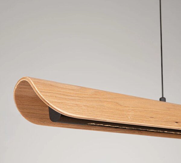 Nova Luce Závěsné svítidlo Brianne Oak LED, 29W, 230V, 3000K, 120cm