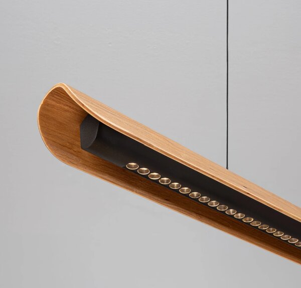 Nova Luce Závěsné svítidlo Brianne Oak LED, 29W, 230V, 3000K, 120cm
