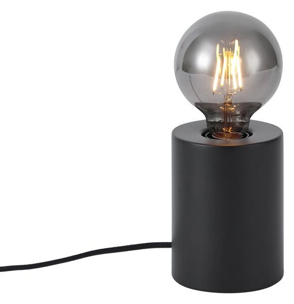 Moderní stolní lampa černá 13 cm - Cylinder