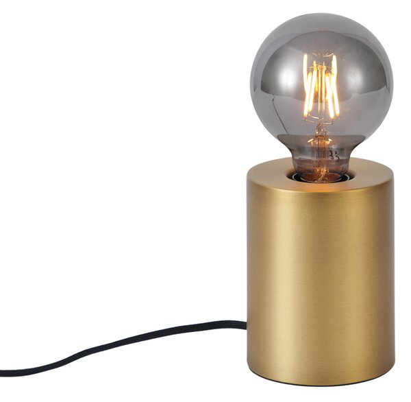 Moderní stolní lampa mosazná 13 cm - Cylinder