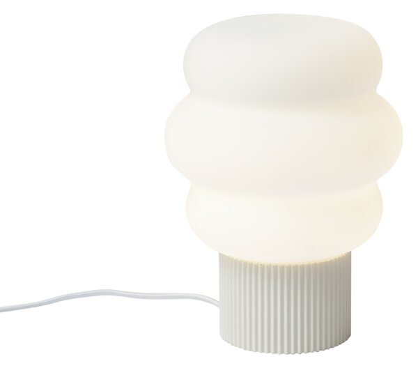 Japandi stolní lampa béžová s opálovým sklem 18cm - Kumo