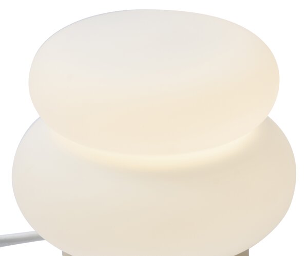 Japandi stolní lampa béžová s opálovým sklem 15 cm - Kumo