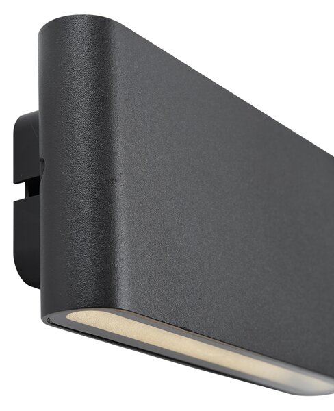 Nástěnná lampa černá magnetická vč. LED dobíjecí - Batt
