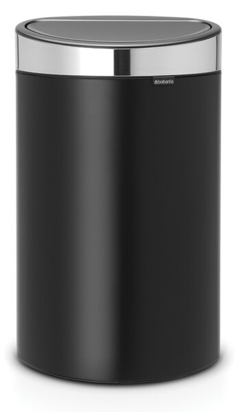 Brabantia Odpadkový koš Touch Bin - 40 L, matná černá/stříbrná