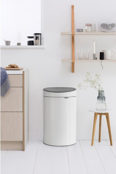 Brabantia Odpadkový koš Touch Bin - 40 L, bílá