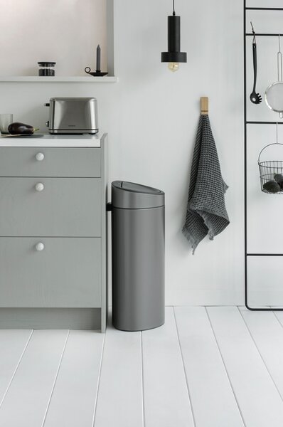Brabantia Odpadkový koš Touch Bin - 40 L, platinová