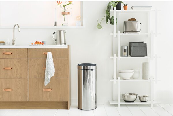 Brabantia Odpadkový koš Touch Bin New - 30 L, lesklá ocel