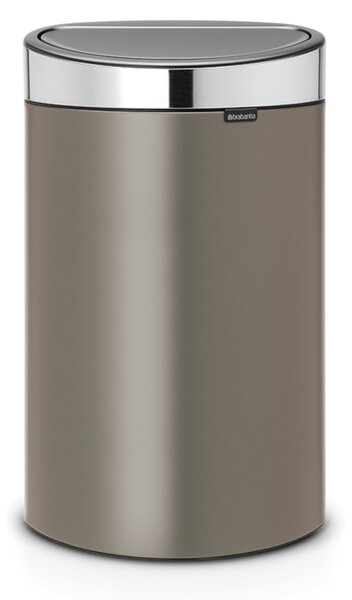 Brabantia Odpadkový koš Touch Bin - 40 L, platinová/stříbrná