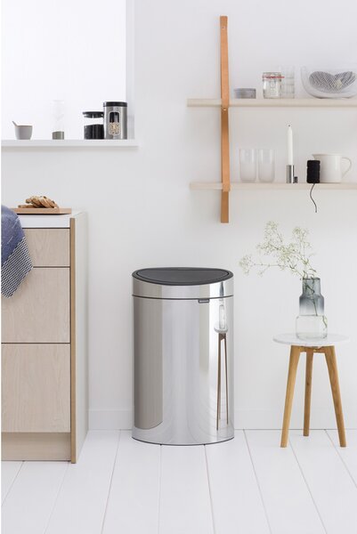 Brabantia Odpadkový koš Touch Bin - 40 L, lesklá ocel