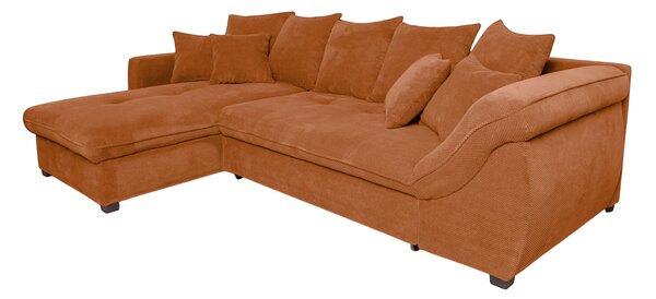 ROHOVÁ SEDAČKA, textil, rezavá P & B - Sedací soupravy, Online Only