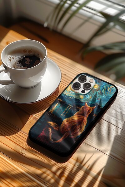 Noční kočka #1 | ochranné pouzdro na mobilní telefon - Apple iPhone 17