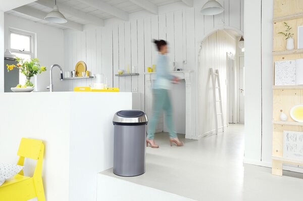 Brabantia odpadkový koš Touch Bin - 60L, platinová