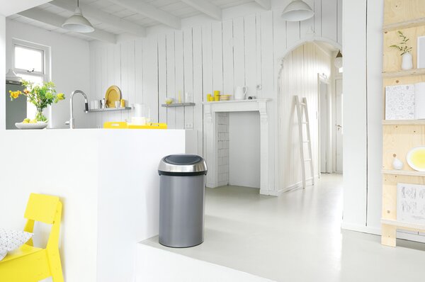 Brabantia odpadkový koš Touch Bin - 60L, platinová
