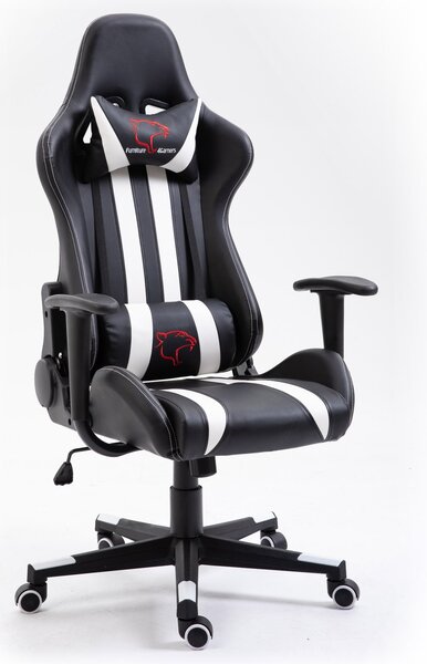 Ak furniture Herní křeslo F4G FG33 černé/bílé