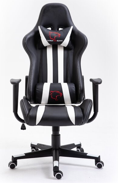 Ak furniture Herní křeslo F4G FG33 černé/bílé