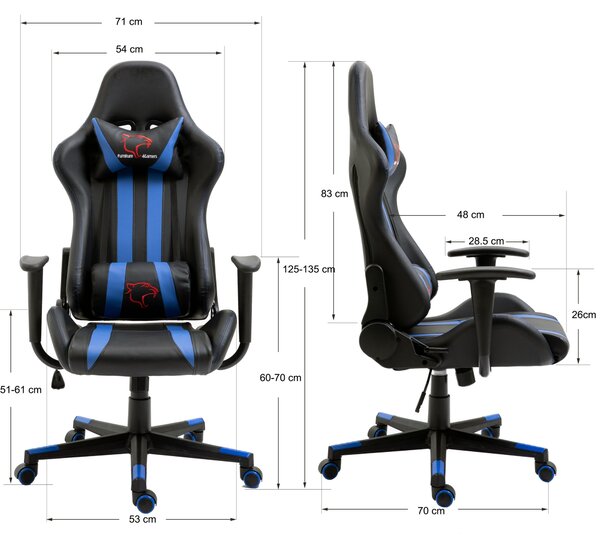 Ak furniture Herní křeslo F4G FG33 černé/bílé