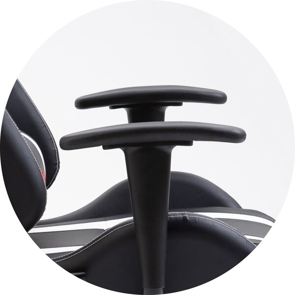 Ak furniture Herní křeslo F4G FG33 černé/bílé