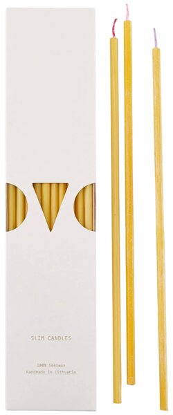 OVO Things Sada svíček z včelího vosku Slim Candles - 10 ks OVO112