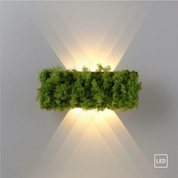 LEUCHTEN DIREKT is JUST LIGHT LED nástěnné svítidlo islandský mech hra světla teplé bílé světlo do interiéru 3000K LD 15637-66