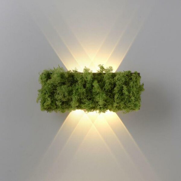 LEUCHTEN DIREKT is JUST LIGHT LED nástěnné svítidlo islandský mech hra světla teplé bílé světlo do interiéru 3000K LD 15637-66