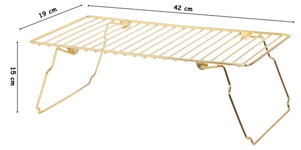 Kalune Design Univerzální kovový stojan DOLAP zlatý