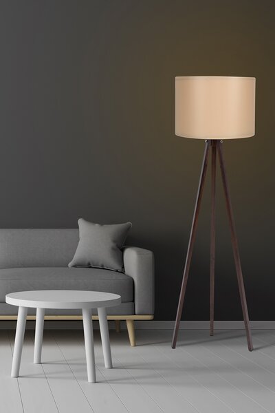 ASIR Stojací lampa tmavá a krémová