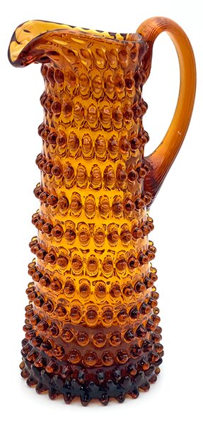 Sklárna Častolovice - Džbán 1,2l - Hobnail - Ananas - amber
