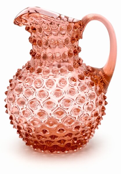 Sklárna Častolovice - Džbán 1l - Hobnail - Ananas - měděná