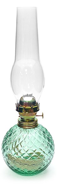 Sklárna Častolovice - Petrolejová lampa Vanesa - Káro - beryl