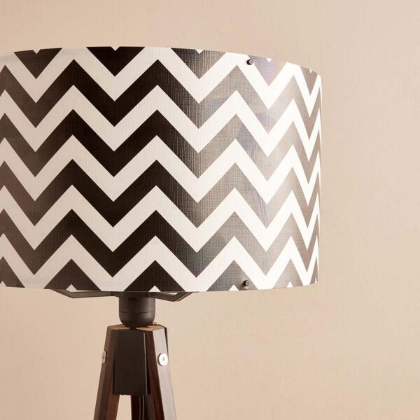 ASIR Stojací lampa AYD-3448 tmavá a černo-bílá