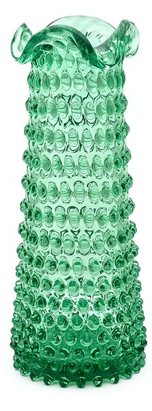 Sklárna Častolovice - Váza 29cm - Hobnail - Ananas - beryl