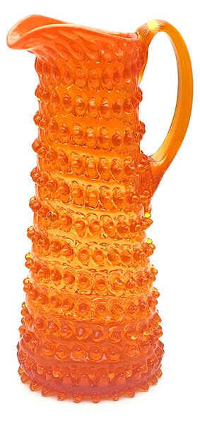 Sklárna Častolovice - Džbán 1,2l - Hobnail - Ananas - oranžová