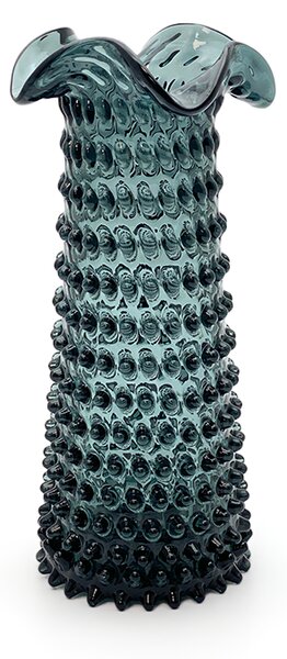 Sklárna Častolovice - Váza 29cm - Hobnail - Ananas - kouř
