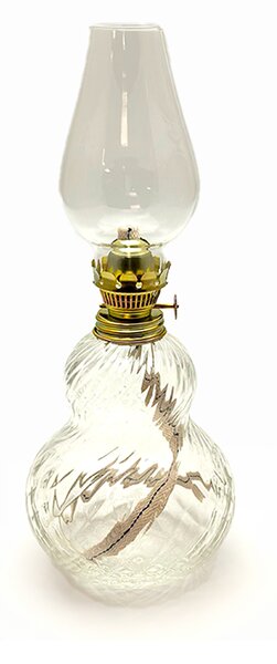 Sklárna Častolovice - Petrolejová lampa Zuzana - Káro - křišťál