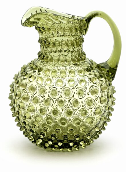 Sklárna Častolovice - Džbán 2l - Hobnail - Ananas - lesní zelená