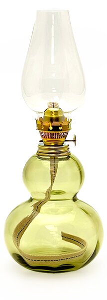 Sklárna Častolovice - Petrolejová lampa Zuzana - Bambus - lesní zelená