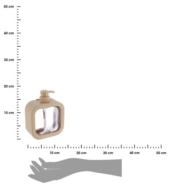 Dávkovač mýdla Creamy, béžová, 500 ml