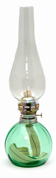 Sklárna Častolovice - Petrolejová lampa Vanesa - Bambus - beryl