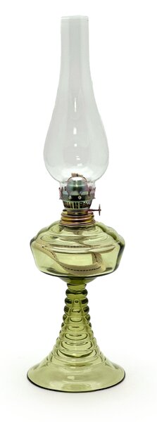 Sklárna Častolovice - Petrolejová lampa Vanda - lesní zelená