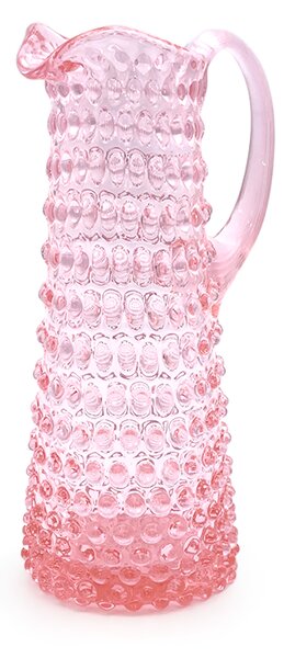 Sklárna Častolovice - Džbán 1,2l - Hobnail - Ananas - růžová