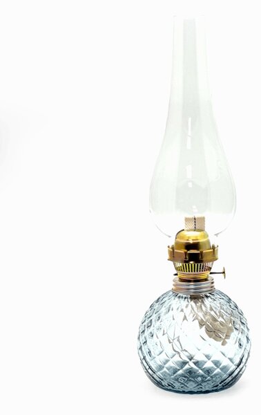 Sklárna Častolovice - Petrolejová lampa Vanesa - Káro - světlý kouř