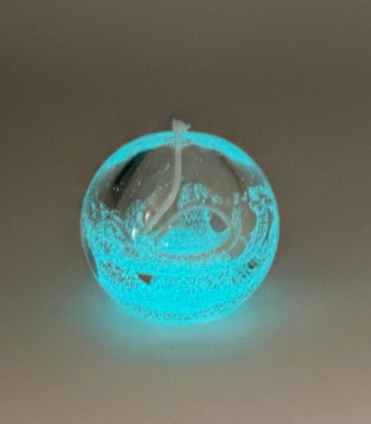 Sklárna Častolovice - Olejová lampa s modrým pigmentem