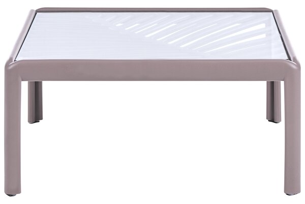 Zahradní konferenční stolek FERRETTI 69 cm 69 cm Taupe