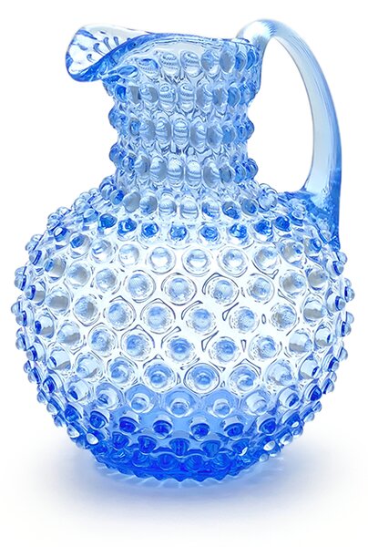 Sklárna Častolovice - Džbán 2l - Hobnail - Ananas - světle modrá