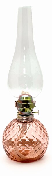 Sklárna Častolovice - Petrolejová lampa Vanesa - Káro - měděná