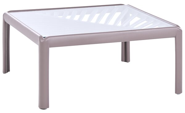 Zahradní konferenční stolek FERRETTI 69 cm 69 cm Taupe